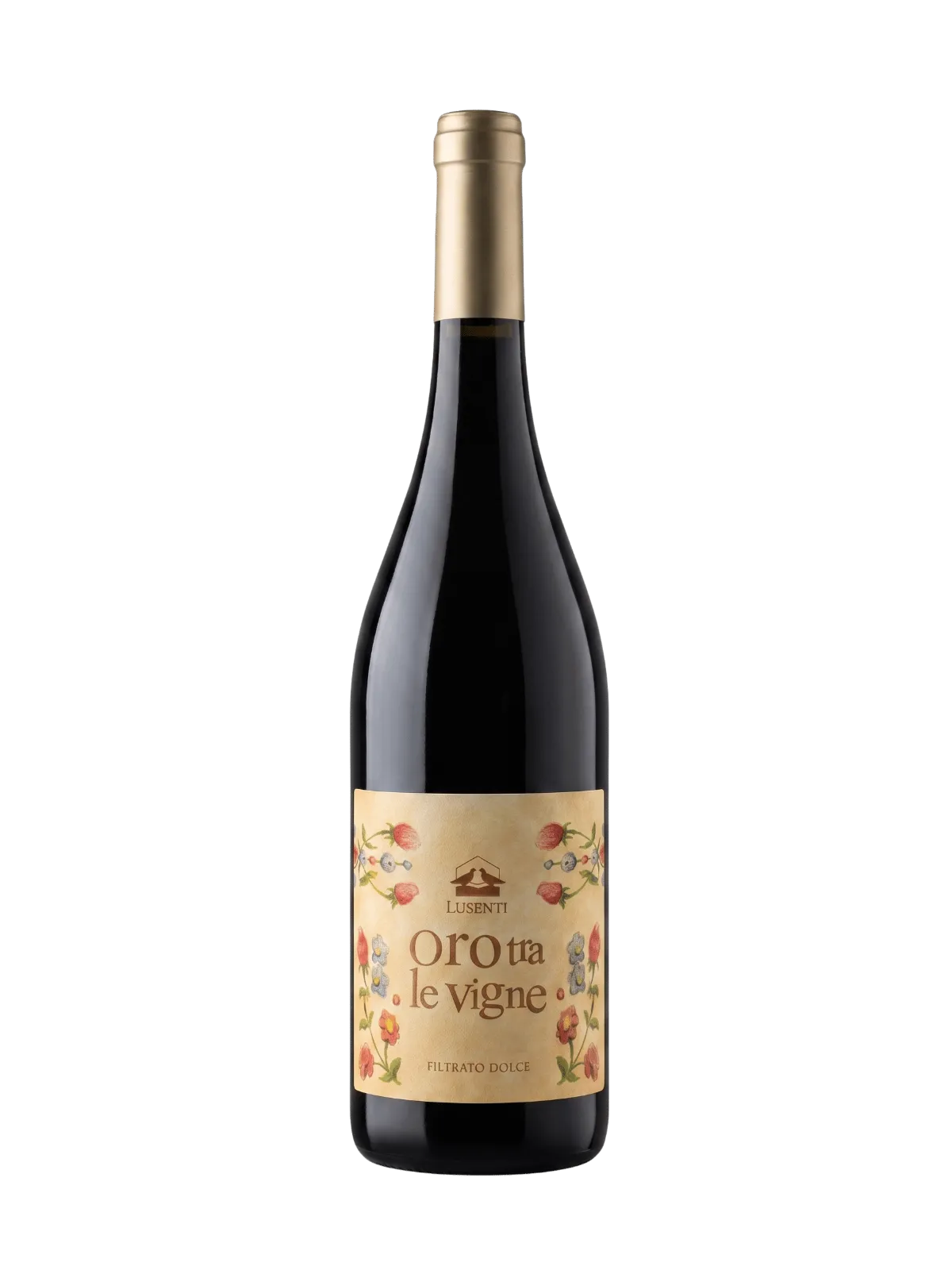 Bottiglia di Oro tra le Vigne, Malvasia dolce frizzante di Lusenti